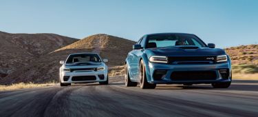 2020 Dodge Charger Scat Pack Widebody (left) And 2020 Dodge Cha