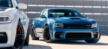 2020 Dodge Charger Scat Pack Widebody (left) And 2020 Dodge Cha