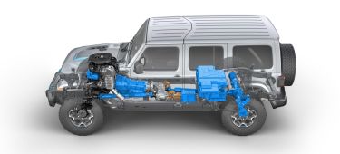 Side View Of The 2021 Jeep® Wrangler Rubicon 4xe Hybrid Electric