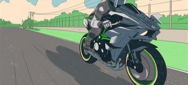 Moto Kawasaki Color