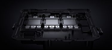 Vista detallada del motor eléctrico de Xiaomi, destacando su diseño y componentes.