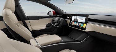 Tesla Model S 2021 Interior Beige Volante 008