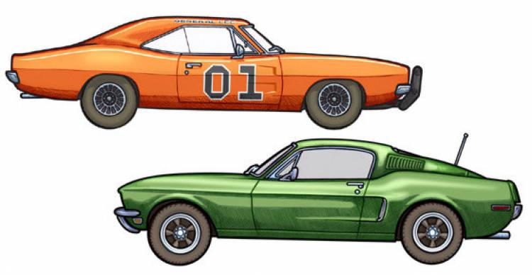 451 Illustrator, dibujos hechos a mano de coches de película | Diariomotor