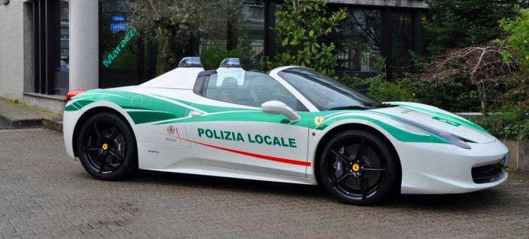 Ferrari 458 Spider Milan Police -1 Ferrari 458 Spider Milan Police -1