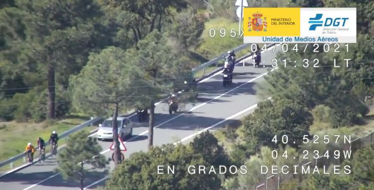 Adelantamiento Ciclistas Dgt Dron Adelantamiento Ciclistas Dgt Dron