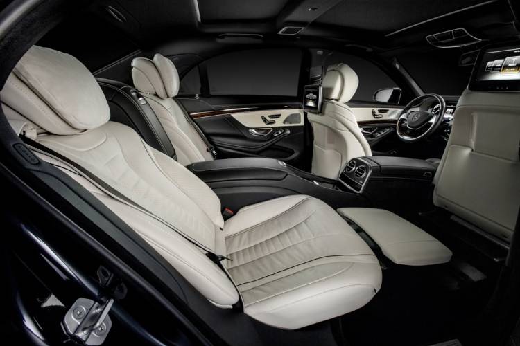 Asientos traseros del Mercedes Clase S 2013