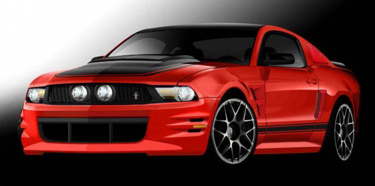 Creations n' Chrome Boy Racer Mustang, empiezan a llegar los bocetos para el SEMA Show 2011