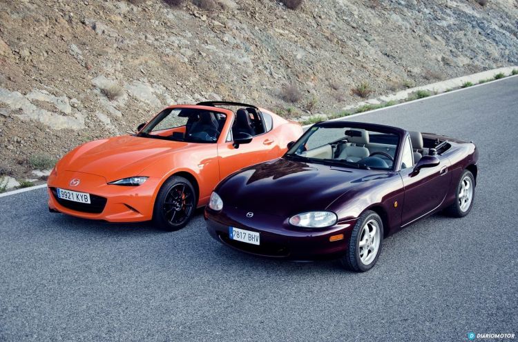  Especial del 30.º aniversario: Mazda MX-5 NB vs. MX-5 RF 30.º