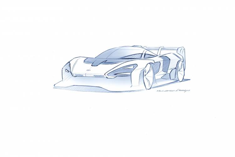 Mclaren Senna Gtr Design Sketch