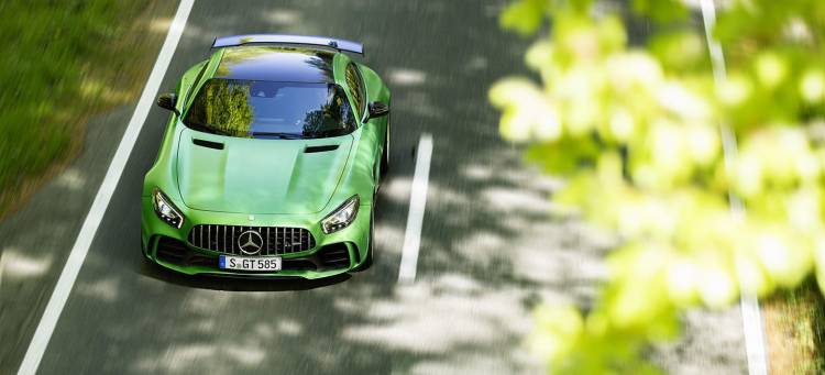 Mercedes Amg Gt R Verde Limites Velocidad Autobahn