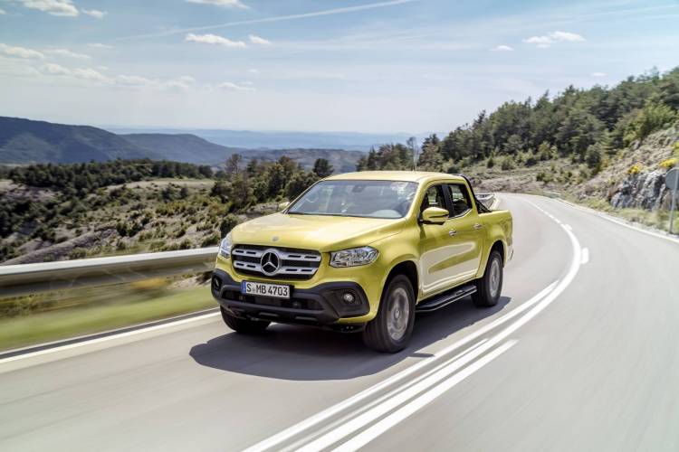 Mercedes-Benz X-Klasse – Exterieur, Limonitgelb metallic, Auss