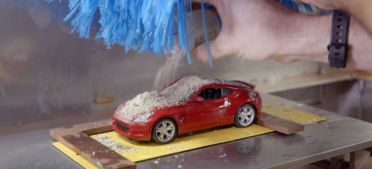 Miniature Nissan carwash Miniature Nissan carwash