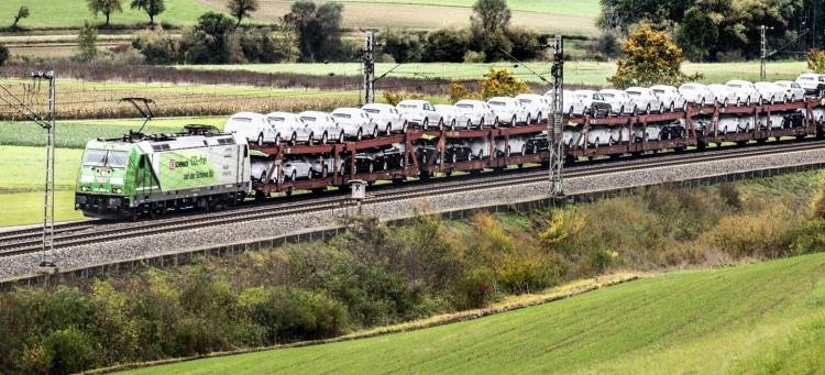 Audi transport with DB Cargo CO2-free all over Germany Audi transport with DB Cargo CO2-free all over Germany
