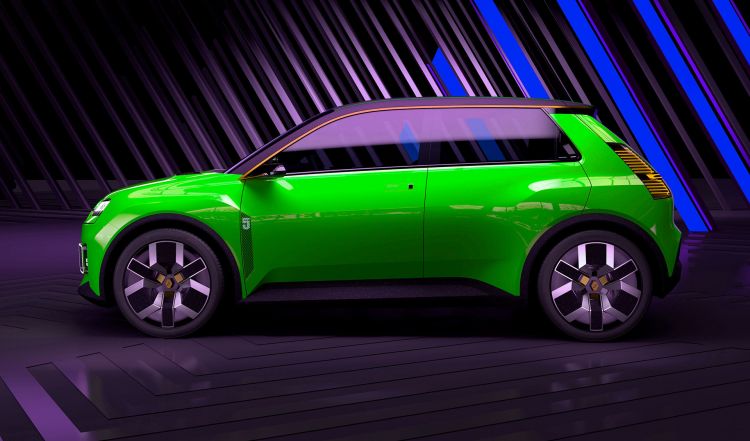 Nuevo Renault 5 Photoshop Verde Lateral