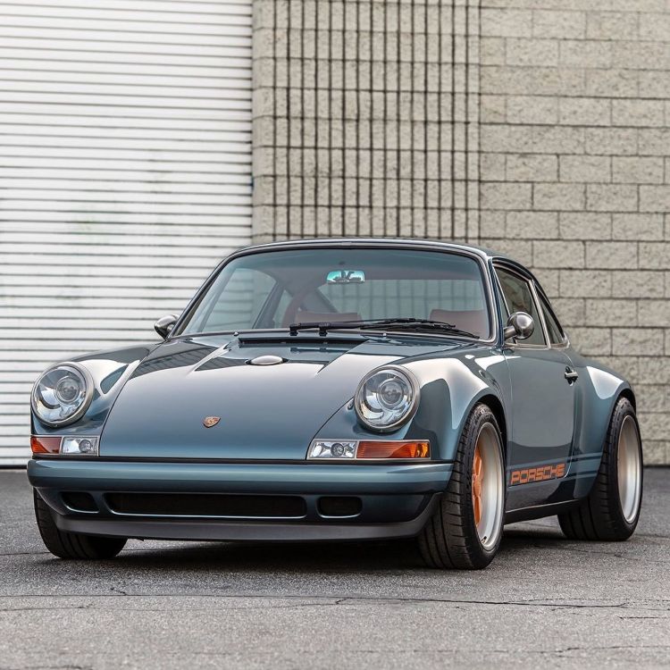 Porsche 911 Singer Azul Naranja Dm 1 Porsche 911 Singer Azul Naranja Dm 1