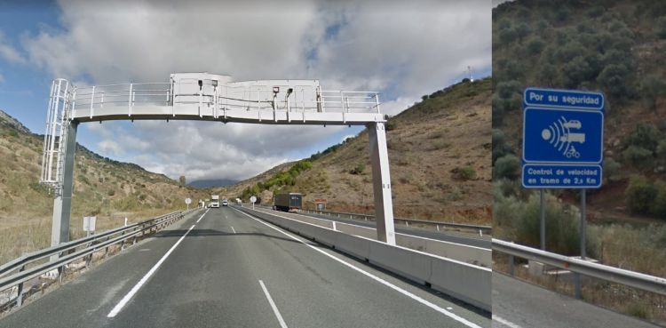 Radares De Tramo Dgt Portico Carretera Senal Radares De Tramo Dgt Portico Carretera Senal