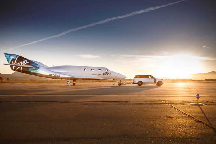 Virgin Galactic Vss Unity With Range Rover Autobiography