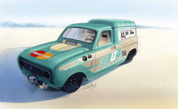 Un Renault para atacar el record de Bonneville 4 latas Un Renault para atacar el record de Bonneville