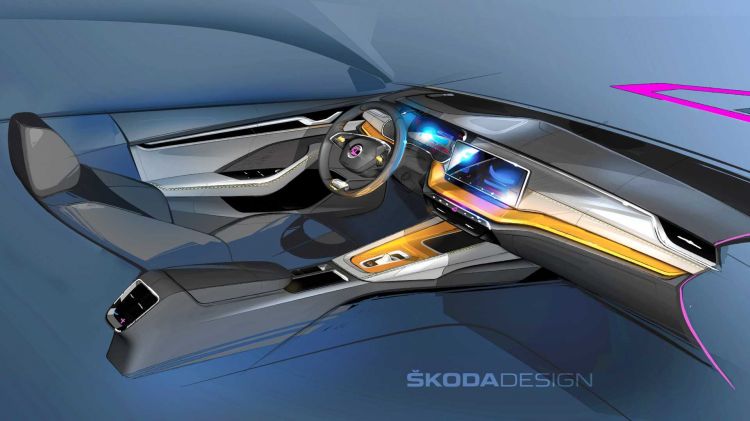 Skoda Octavia 2020 Teaser Interior 01 Skoda Octavia 2020 Teaser Interior 01