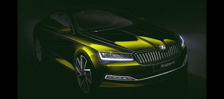 Skoda Superb 2019 Teaser Skoda Superb 2019 Teaser