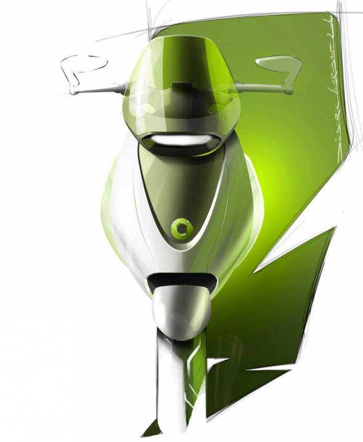 Bocetos de la smart e-scooter Bocetos de la smart e-scooter