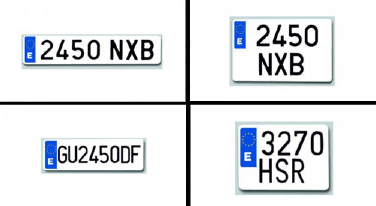 desayuno Positivo Teórico Tamaños de matrículas españolas y el porqué de las placas reducidas |  Diariomotor