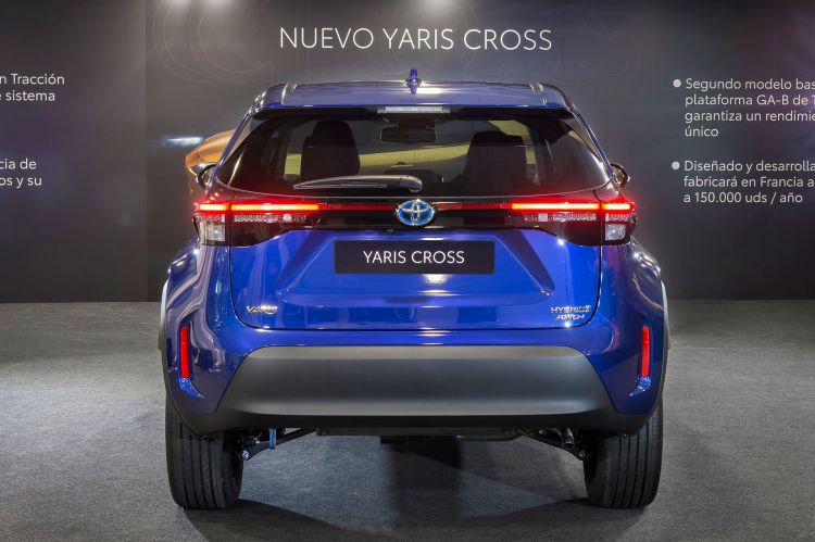 Toyota Yaris Cross 2021 Azul Trasera