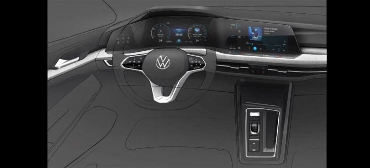 Volkswagen Golf 2020 Boceto Interior 00 Volkswagen Golf 2020 Boceto Interior 00