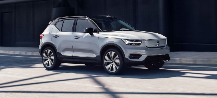 Volvo Xc40 Recharge Electrico Gris Plata Volvo Xc40 Recharge Electrico Gris Plata