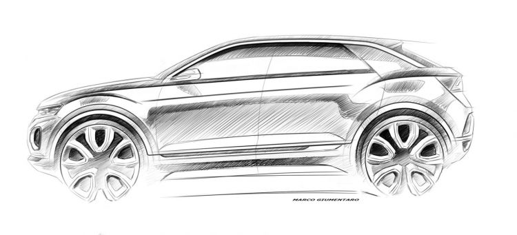 Bocetos Volkswagen Suv 1425539 T Roc Concept Sketch 1