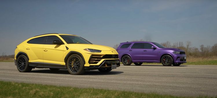 Dodge Durango Hellcat Vs Lamborghini Urus Video Carrera 1