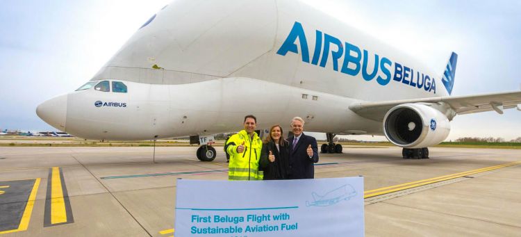 Electrolisis Combustible Sintetico Aviacion Airbus Beluga