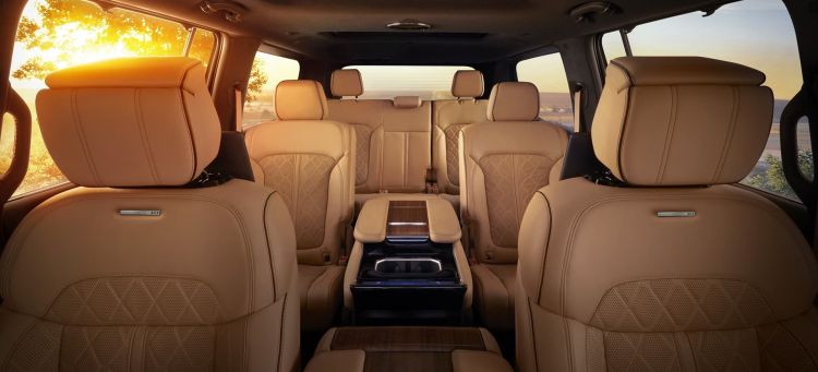 All New 2022 Grand Wagoneer Features Hand Wrapped, Quilited Pale