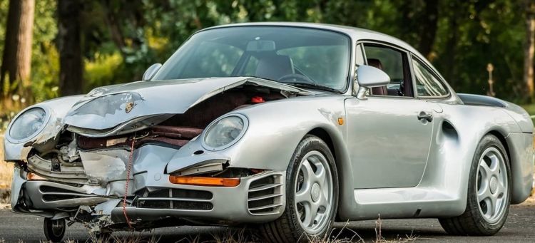 Porsche 959 Accidente Subasta 0818 017