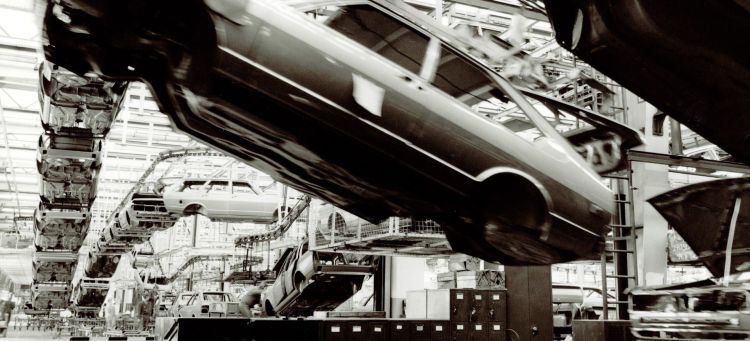 Production Of The Volkswagen Passat At The Emden Factory 1978